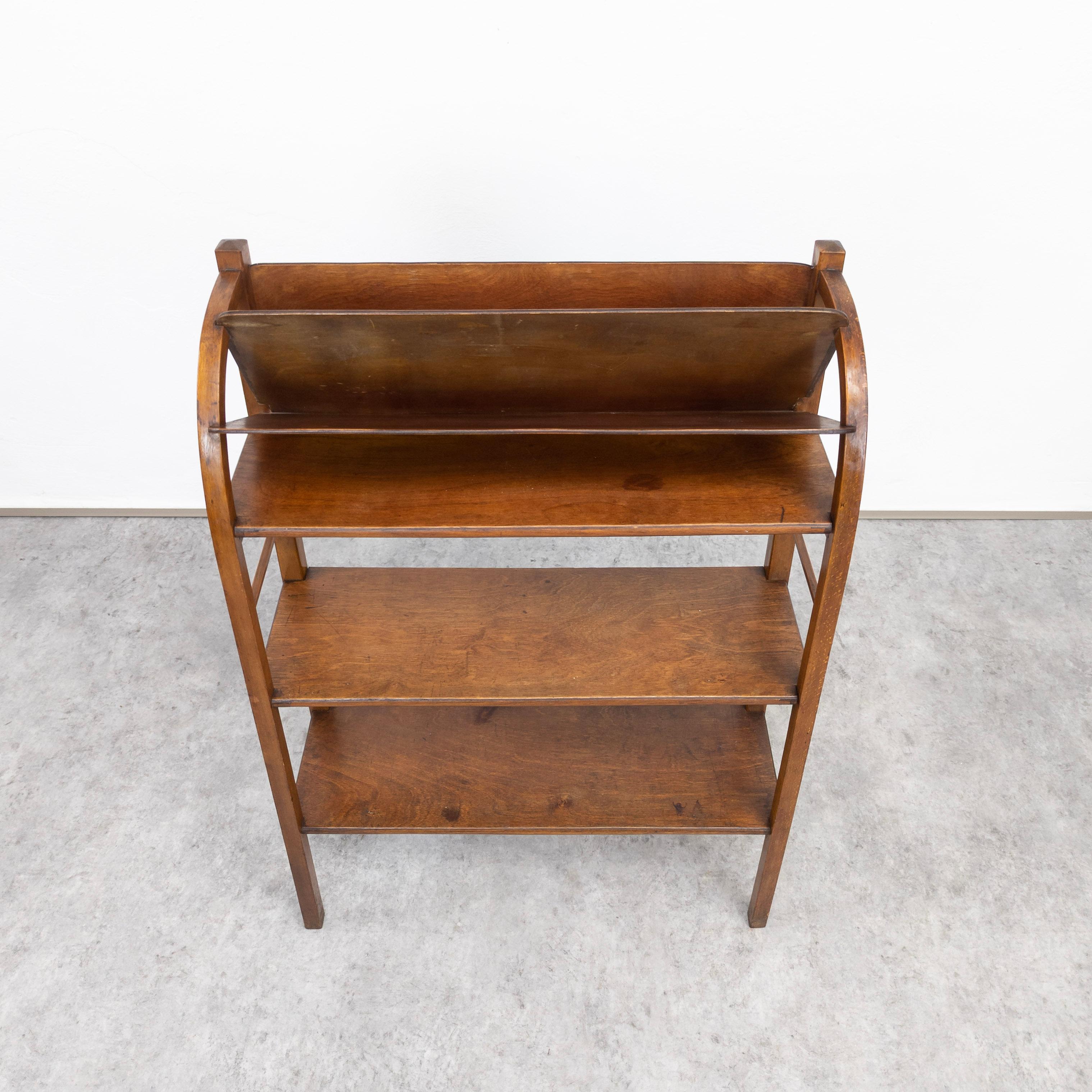 Art Nouveau Bentwood Bookshelf from Fischel 1