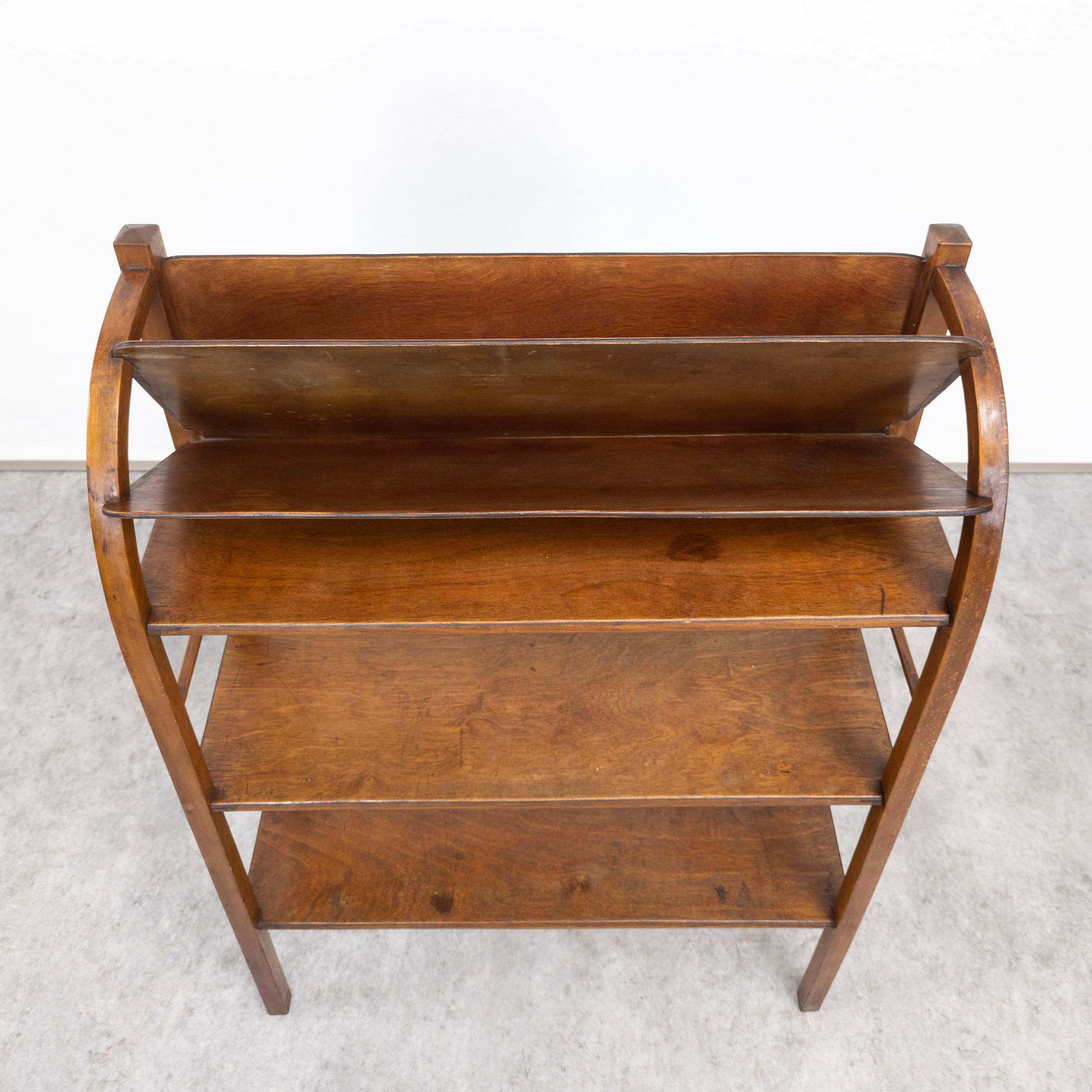 Art Nouveau Bentwood Bookshelf from Fischel 2