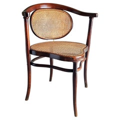 Art Nouveau Bentwood Braid Desk Chair by Thonet, Austria 1900