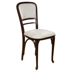 Antique Art Nouveau Bentwood Chair by Thonet, Newly Upholstered, Austria, circa 1905