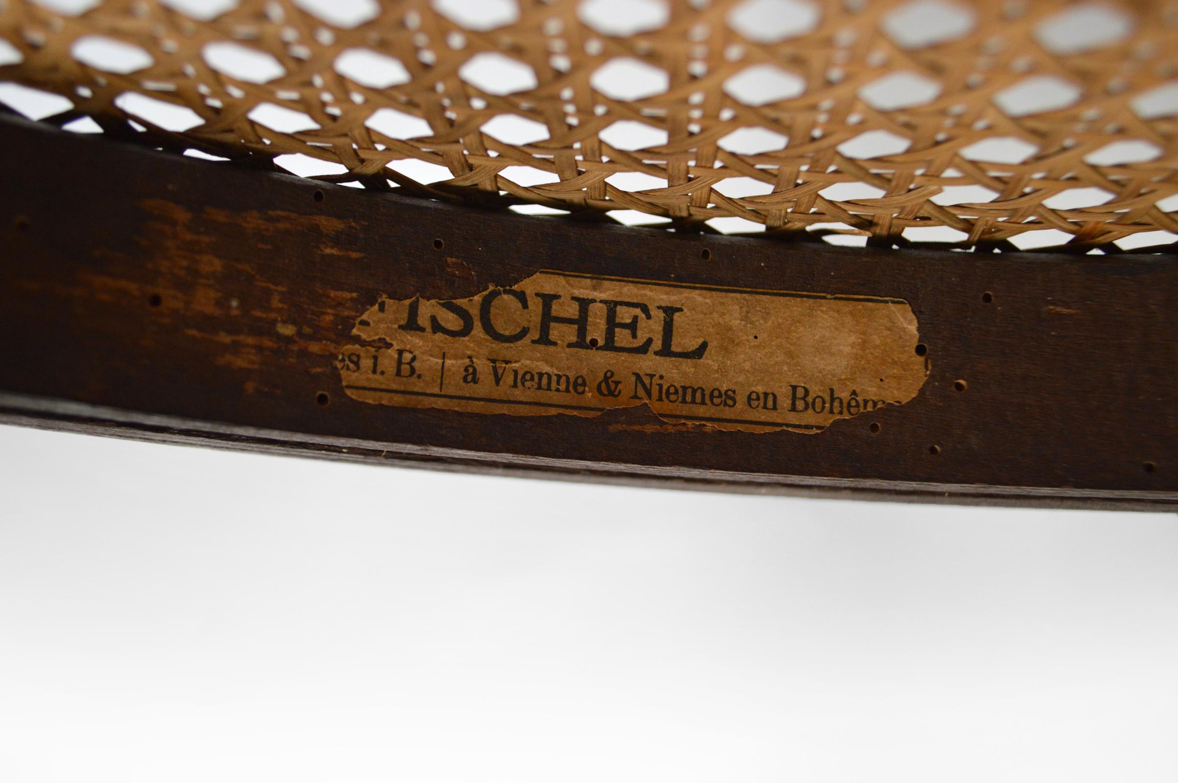 Schreibtischsessel aus Bugholz im Art nouveau-Stil von Fischel, um 1900 im Angebot 7