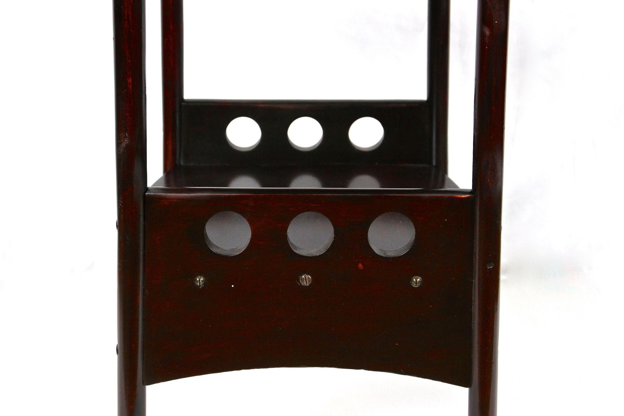 Art Nouveau Bentwood Etagere/ Pedestal/ Plant Stand by Thonet, AT, ca. 1906 5