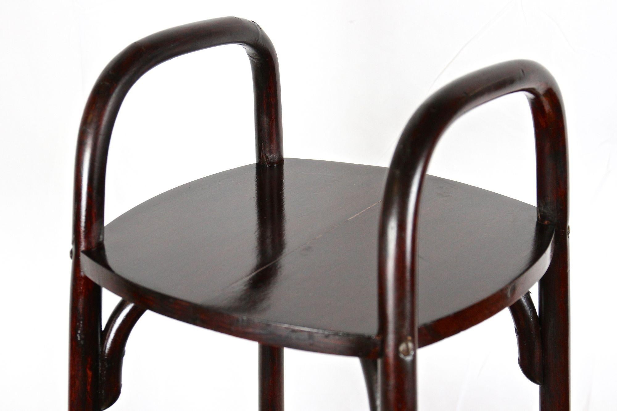 Art Nouveau Bentwood Etagere/ Pedestal/ Plant Stand by Thonet, AT, ca. 1906 2