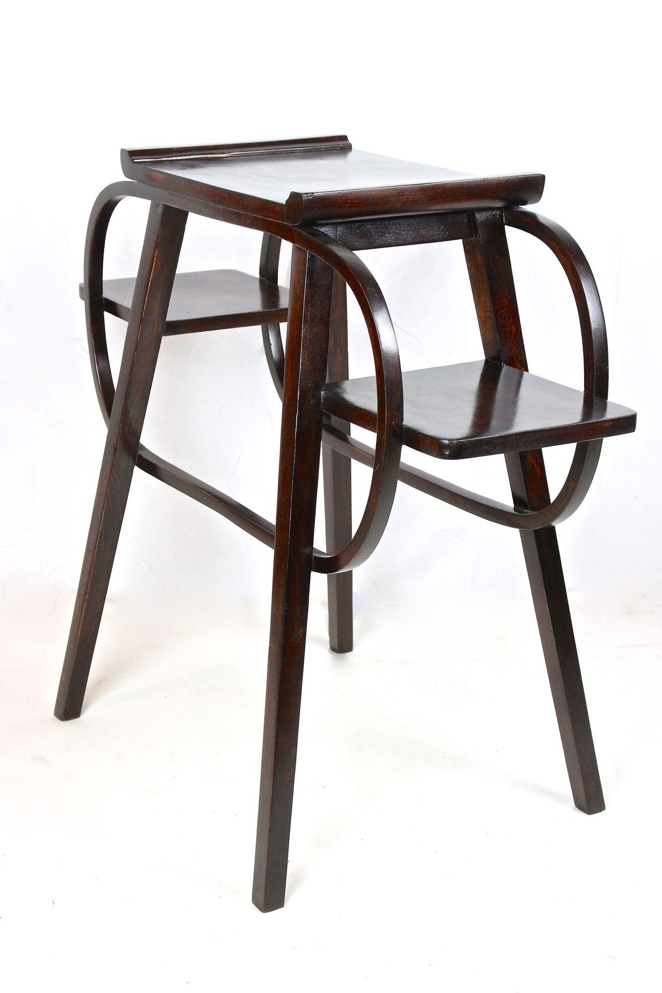 Estantería/mesita auxiliar/pedestal de flores Art Nouveau de madera curvada, Austria ca. 1905 en venta 5