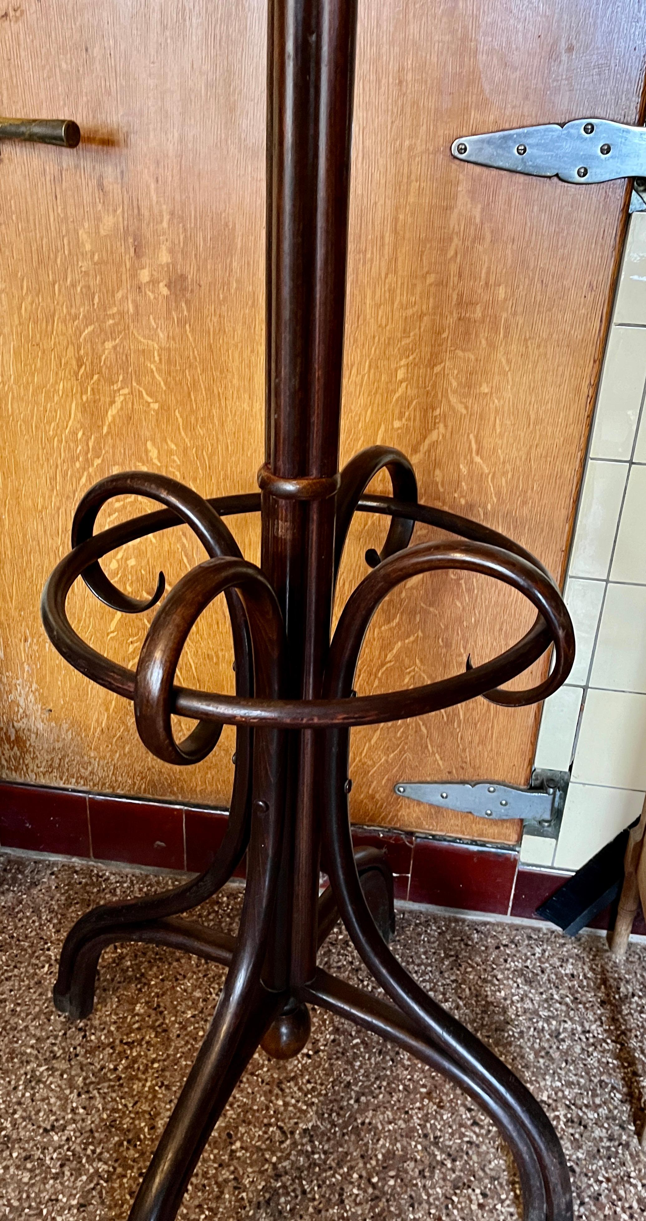 Art Nouveau Bentwood Large Coat Rack /Umbrella Thonet Vienna, 1879-1887 For Sale 2