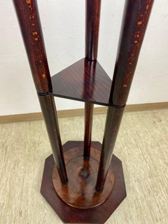 Art Nouveau Bentwood Pedestal Mahogany Look, Austria, circa 1900