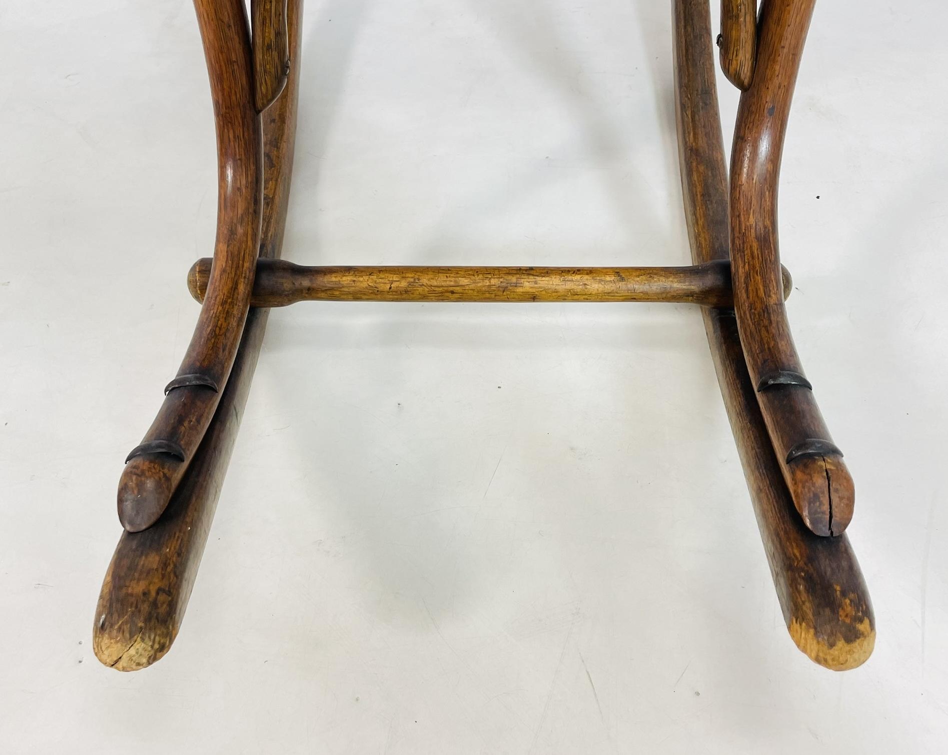 Art Nouveau Bentwood Rocking Chair by Jacob & Josef Kohn, Wien. Austria 1911 For Sale 10