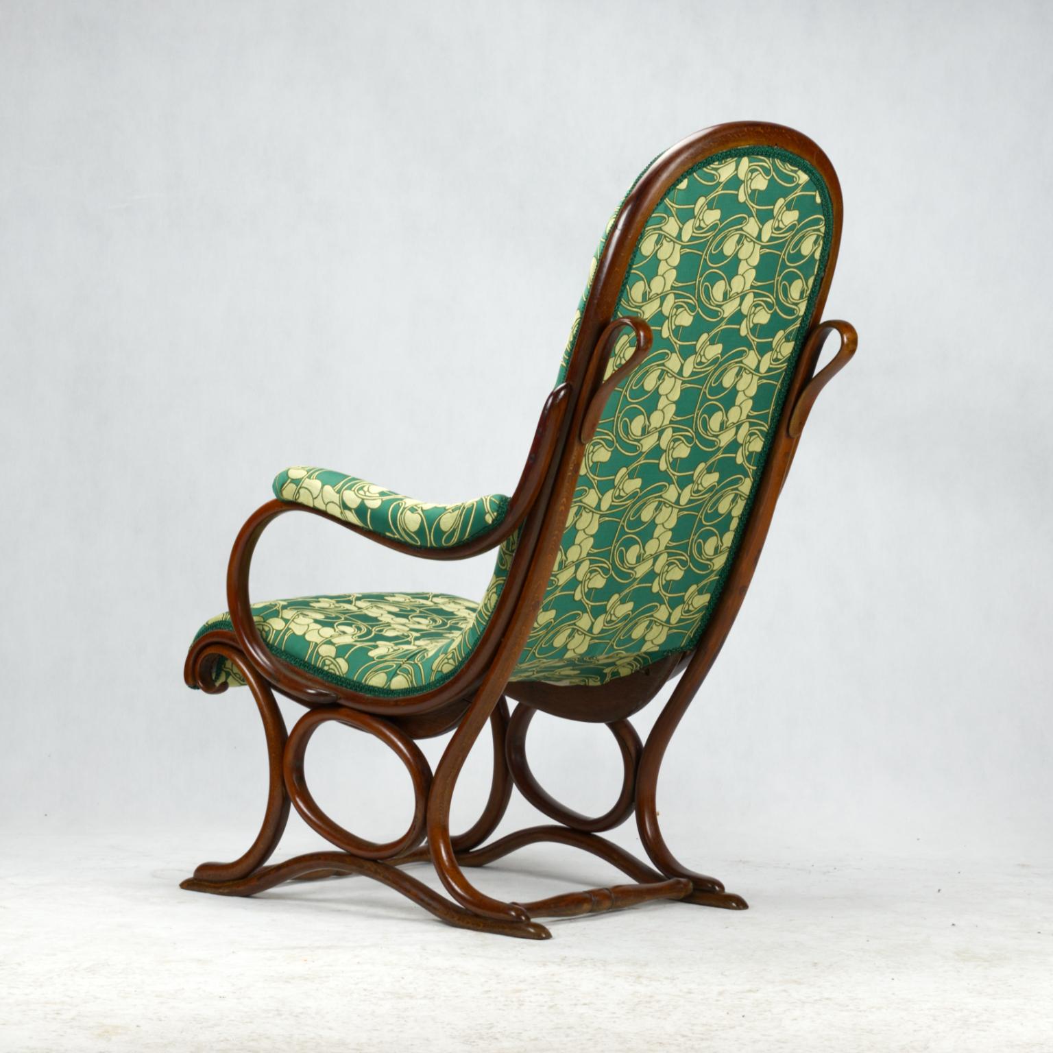 Art Nouveau Bentwood Salonfauteuil Easy Chair / Armchair Thonet No. 1 circa 1890 In Good Condition For Sale In Lucenec, SK