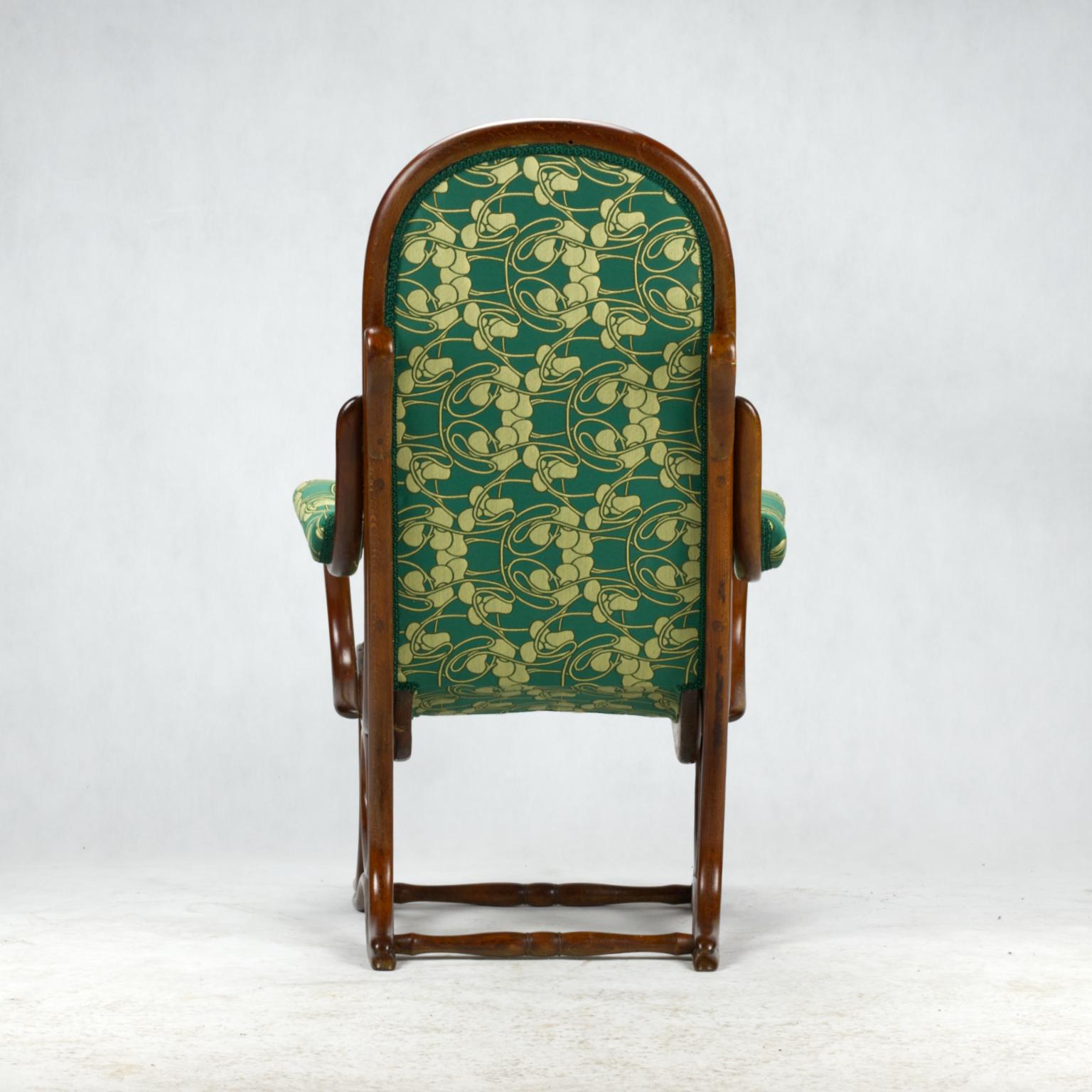 19th Century Art Nouveau Bentwood Salonfauteuil Easy Chair / Armchair Thonet No. 1 circa 1890 For Sale