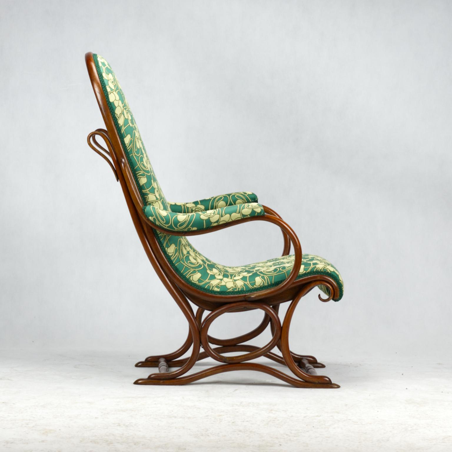 Art Nouveau Bentwood Salonfauteuil Easy Chair / Armchair Thonet No. 1 circa 1890 For Sale 1