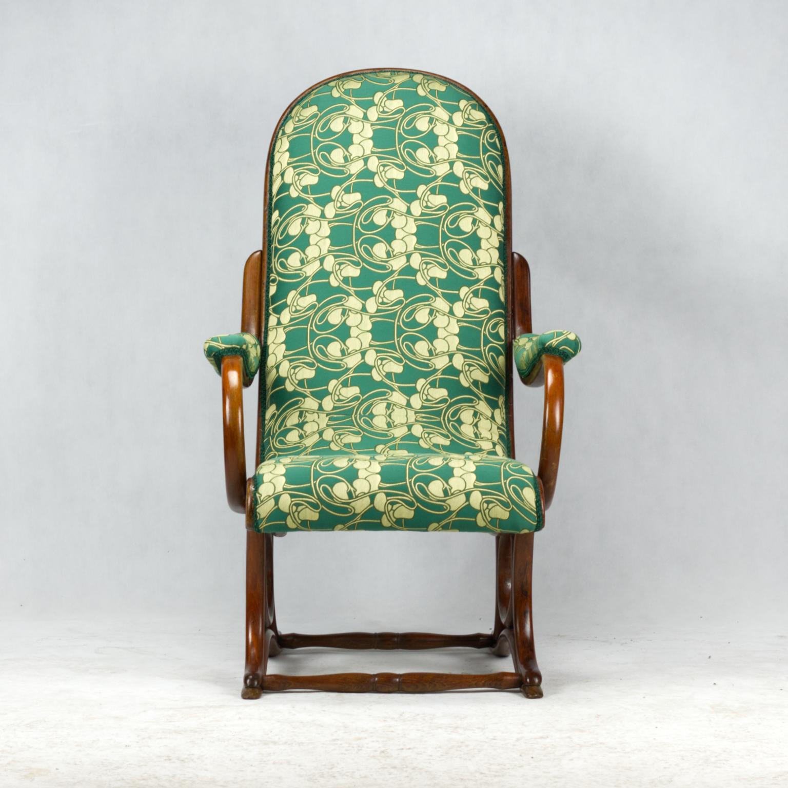 Art Nouveau Bentwood Salonfauteuil Easy Chair / Armchair Thonet No. 1 circa 1890 For Sale 3