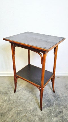 Jugendstil-Beistelltisch aus Bugholz, 1910er Jahre