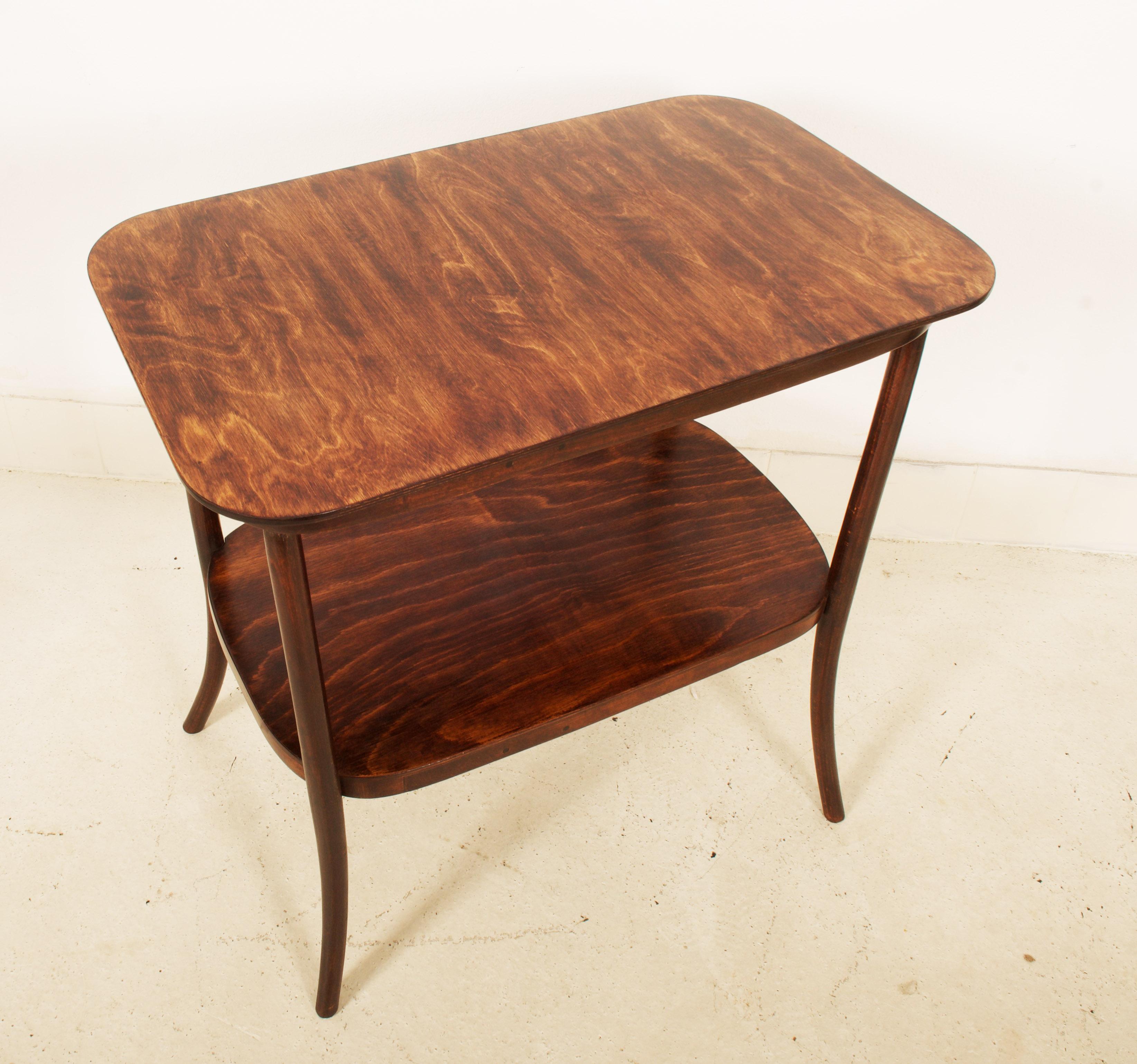 Austrian Art Nouveau Bentwood Side Table For Sale