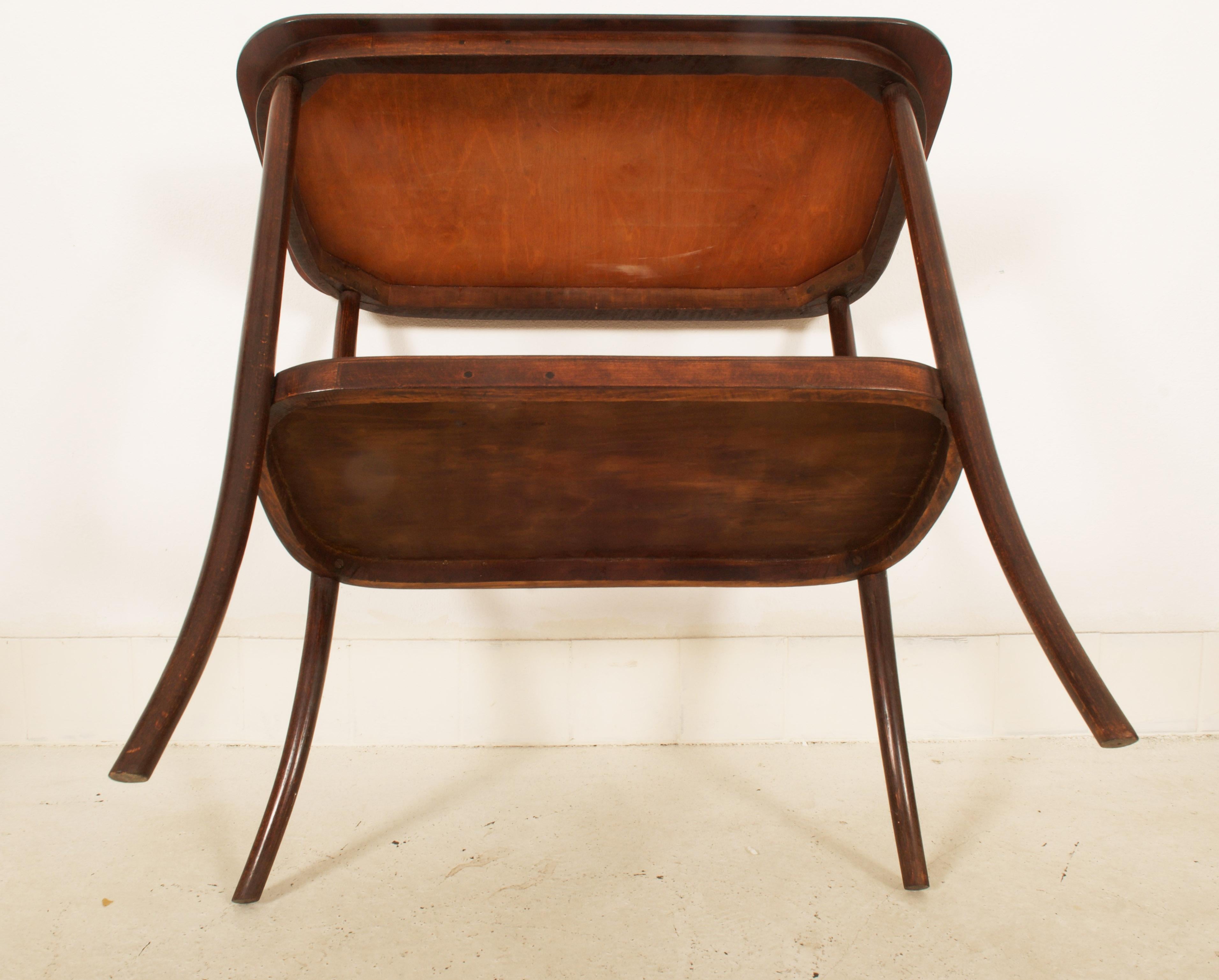 20th Century Art Nouveau Bentwood Side Table For Sale