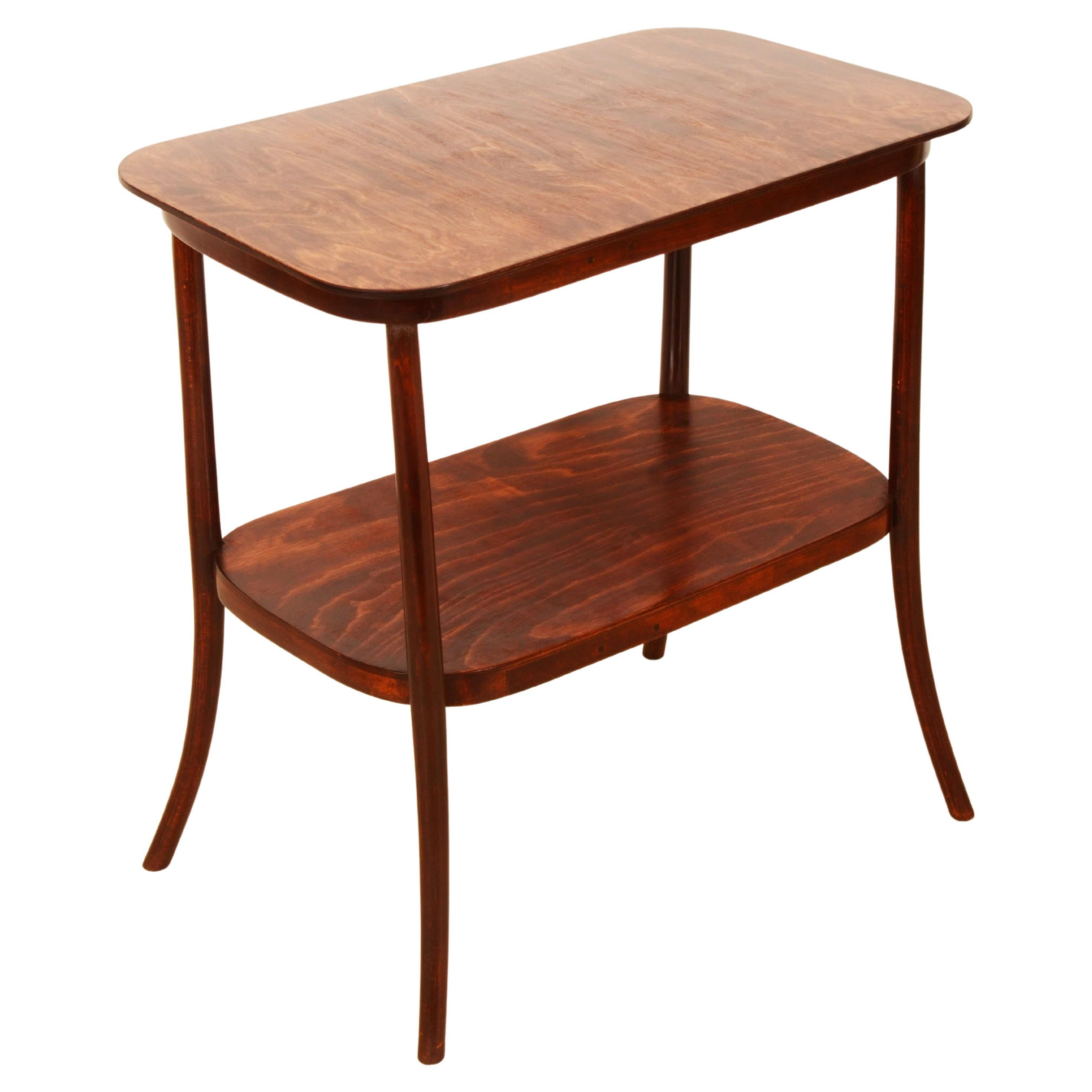 Art Nouveau Bentwood Side Table For Sale