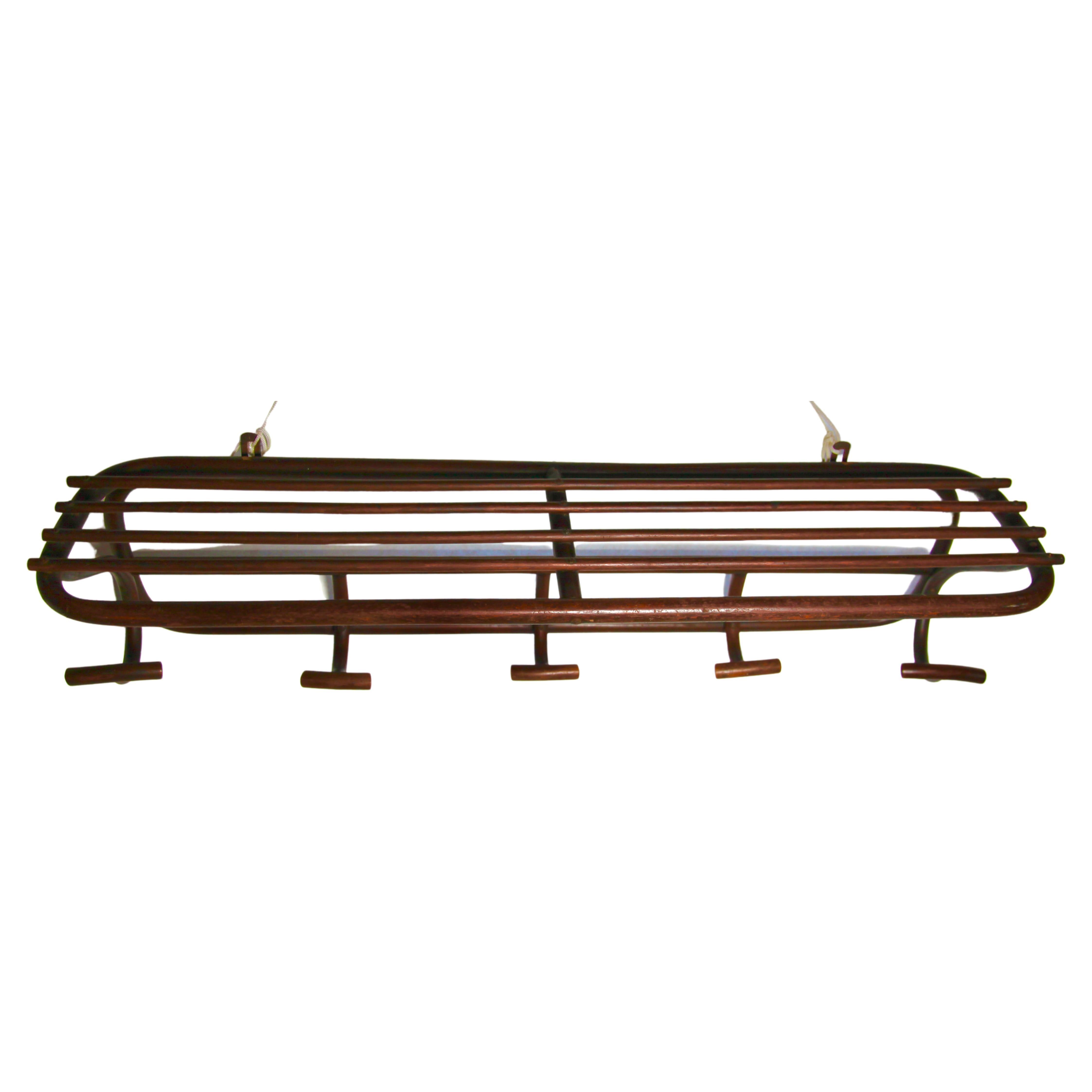 Art Nouveau Bentwood Wall Coat Rack Thonet Vienna, 1879-1887 In Good Condition For Sale In Verviers, BE