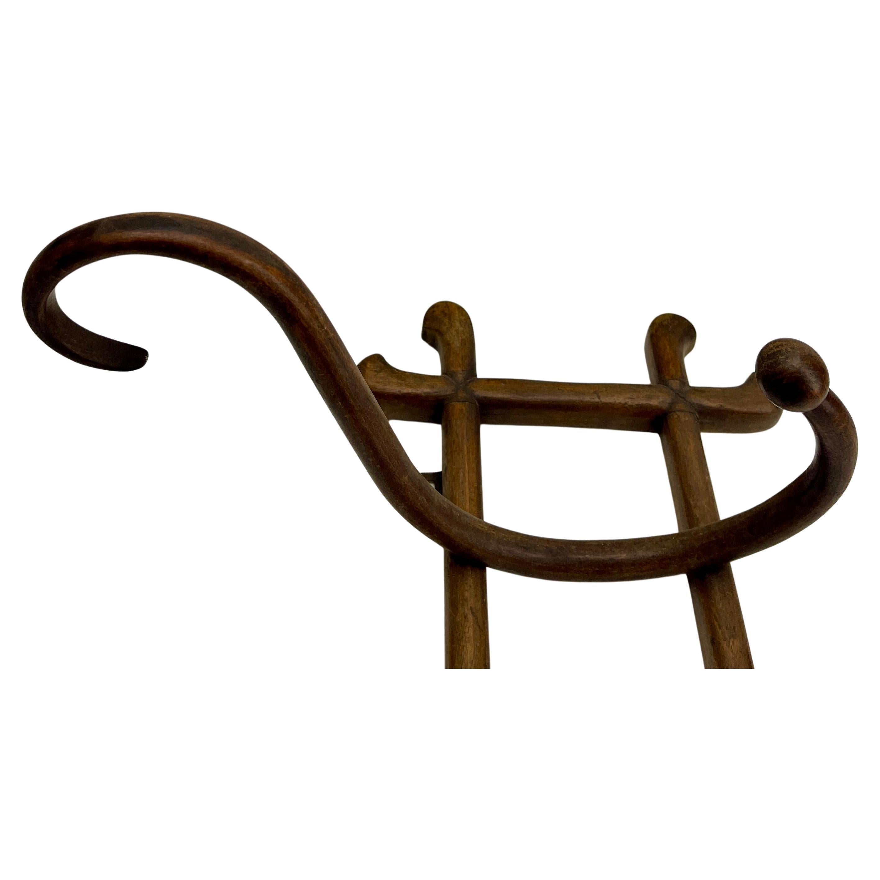 Appendiabiti da parete in legno di Bentwood Art Nouveau Thonet Vienna, 1879-1887 in vendita 2