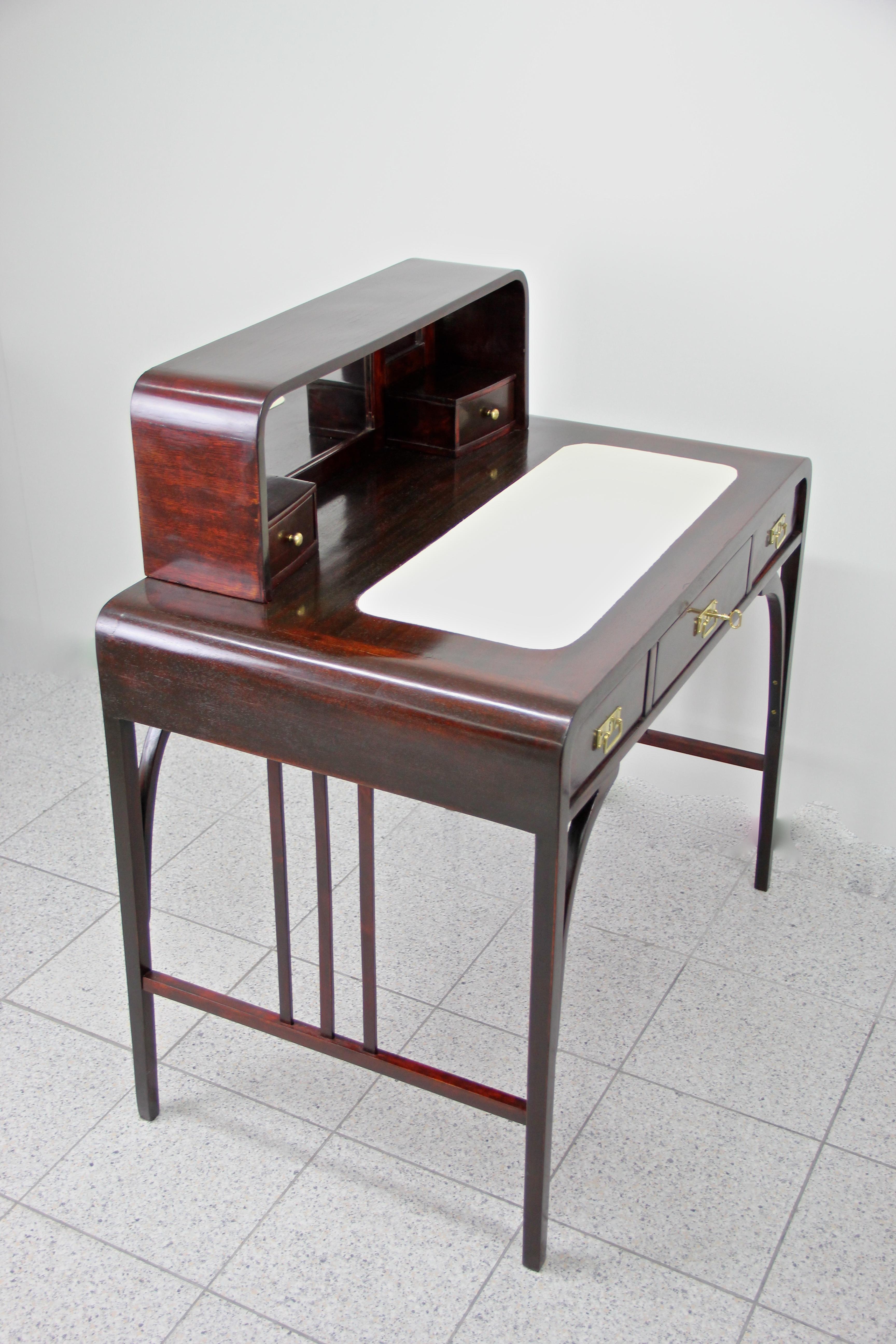 Art Nouveau Bentwood Writing Table/ Desk Attributed to Thonet, Austria 4
