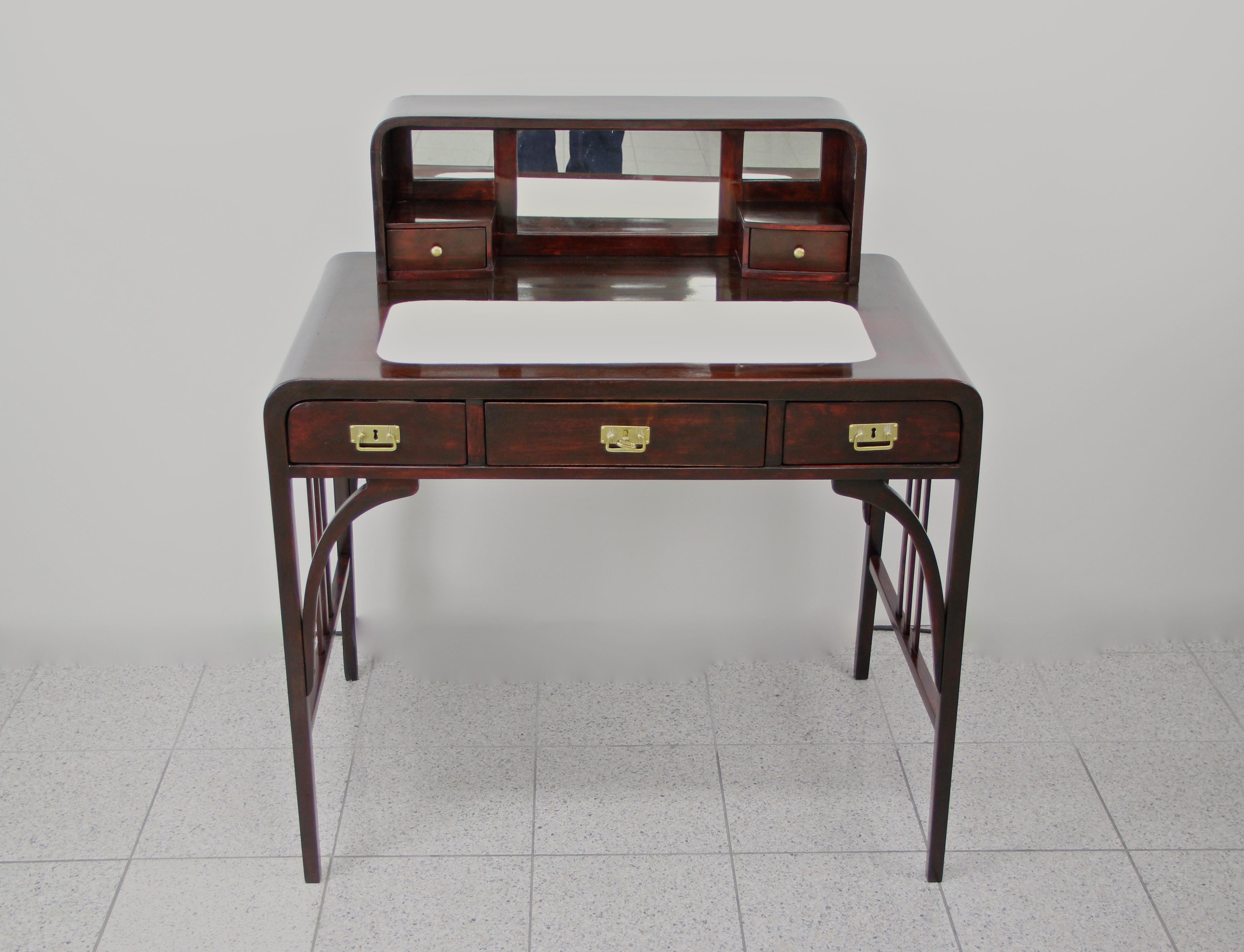 Art Nouveau Bentwood Writing Table/ Desk Attributed to Thonet, Austria 5