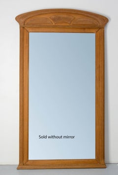 Large Art Nouveau Teak Frame for Mantelpiece Mirror or Picture, circa 1920