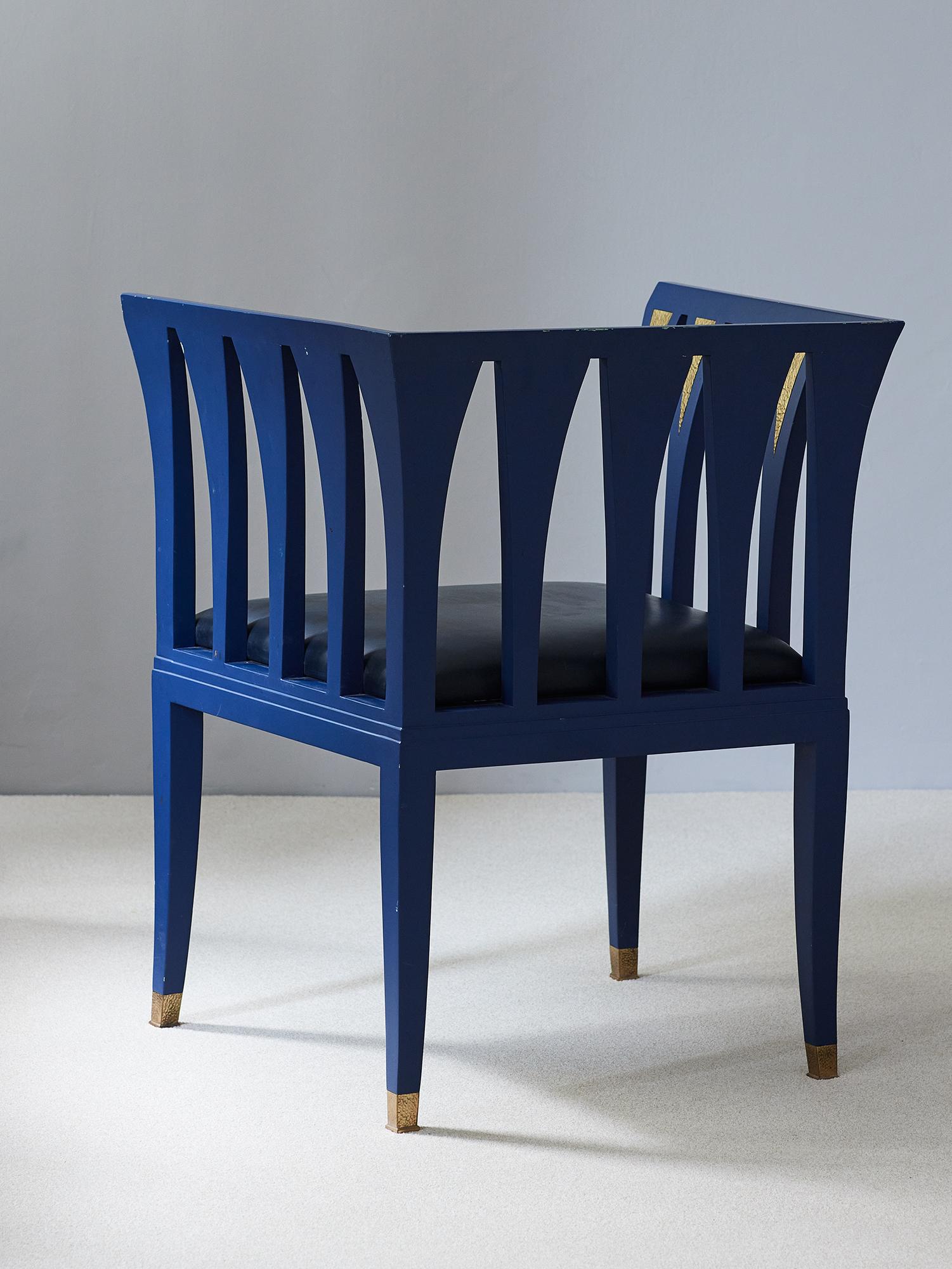 eliel saarinen blue chair