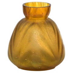 Jugendstilvase aus böhmischem Glas, Anfang 20.