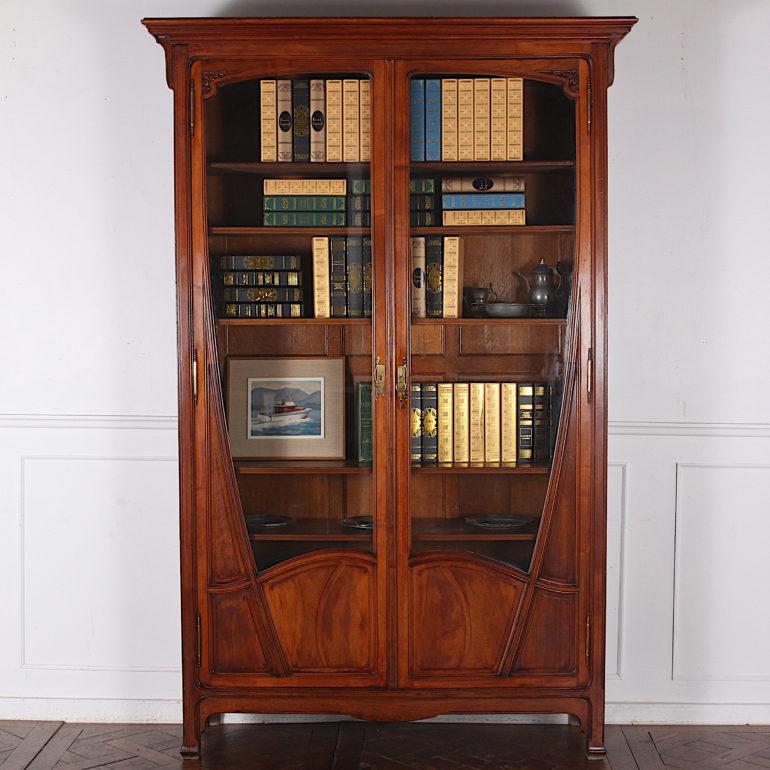 Mahogany Art Nouveau Bookcase, circa 1900