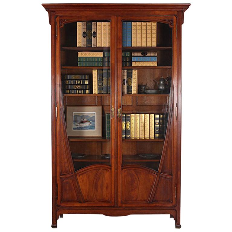 Art Nouveau Bookcase, circa 1900 at 1stDibs
