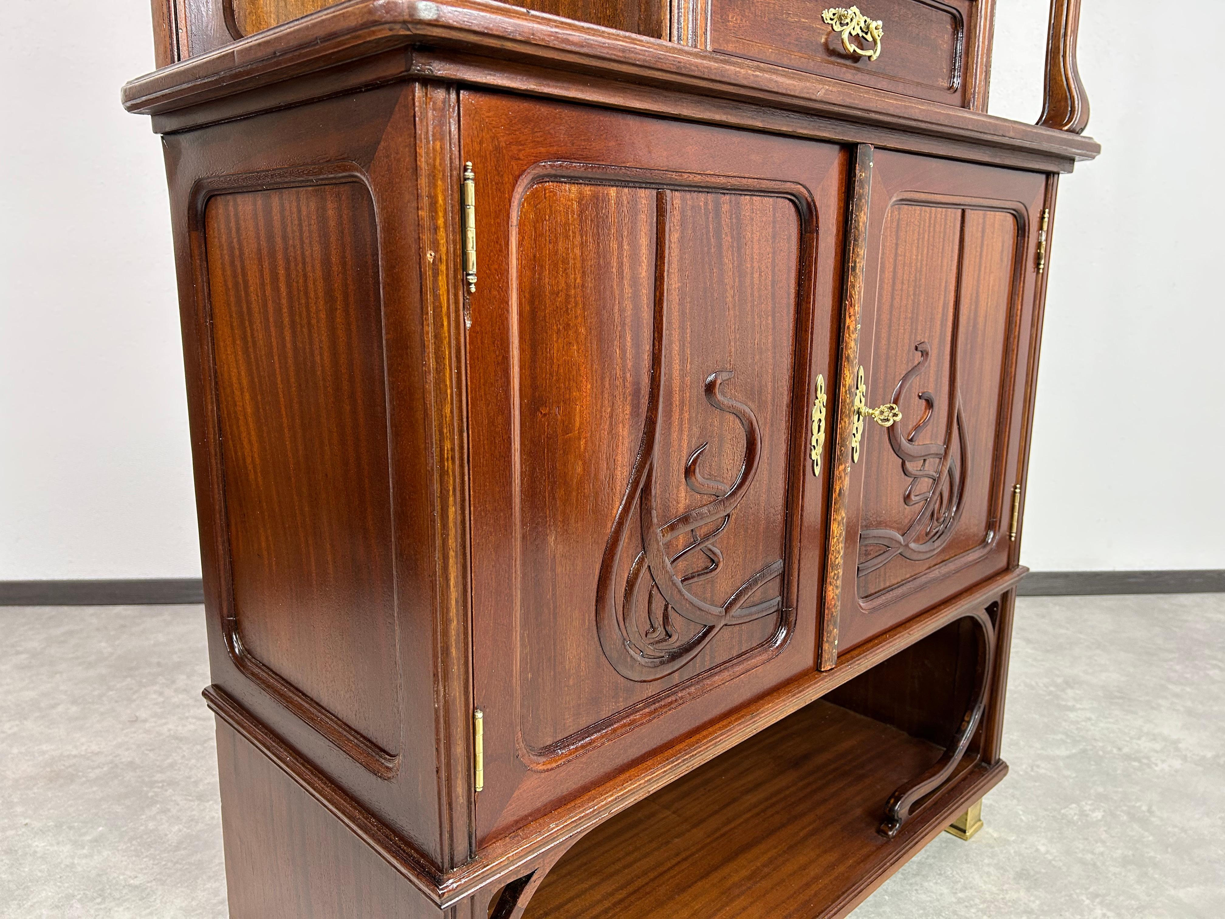 Art nouveau bookcase in vendita 3