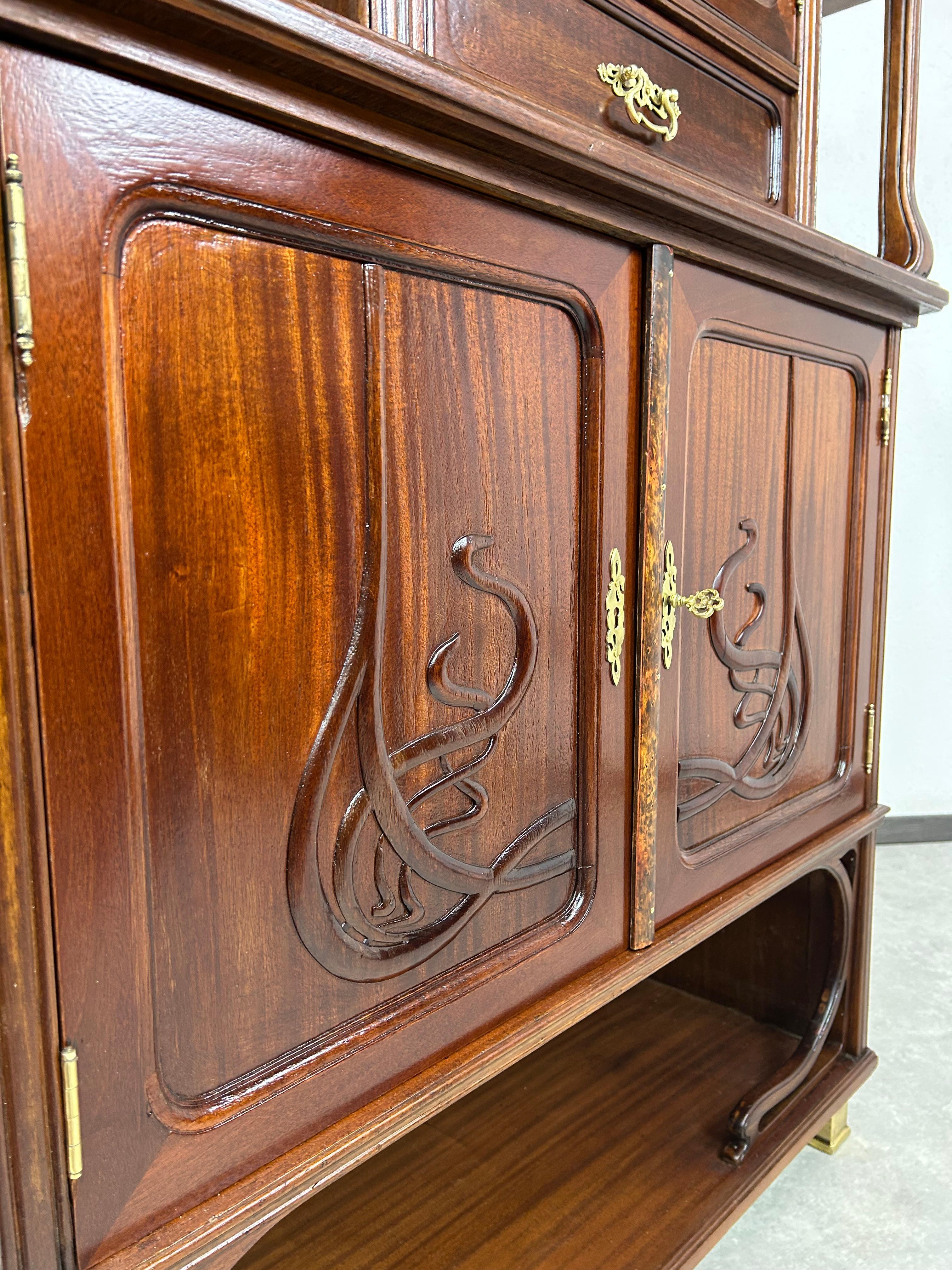 Art nouveau bookcase in vendita 4