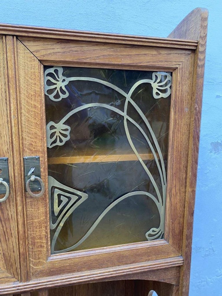 Art Nouveau Bookcase In Excellent Condition For Sale In Banská Štiavnica, SK