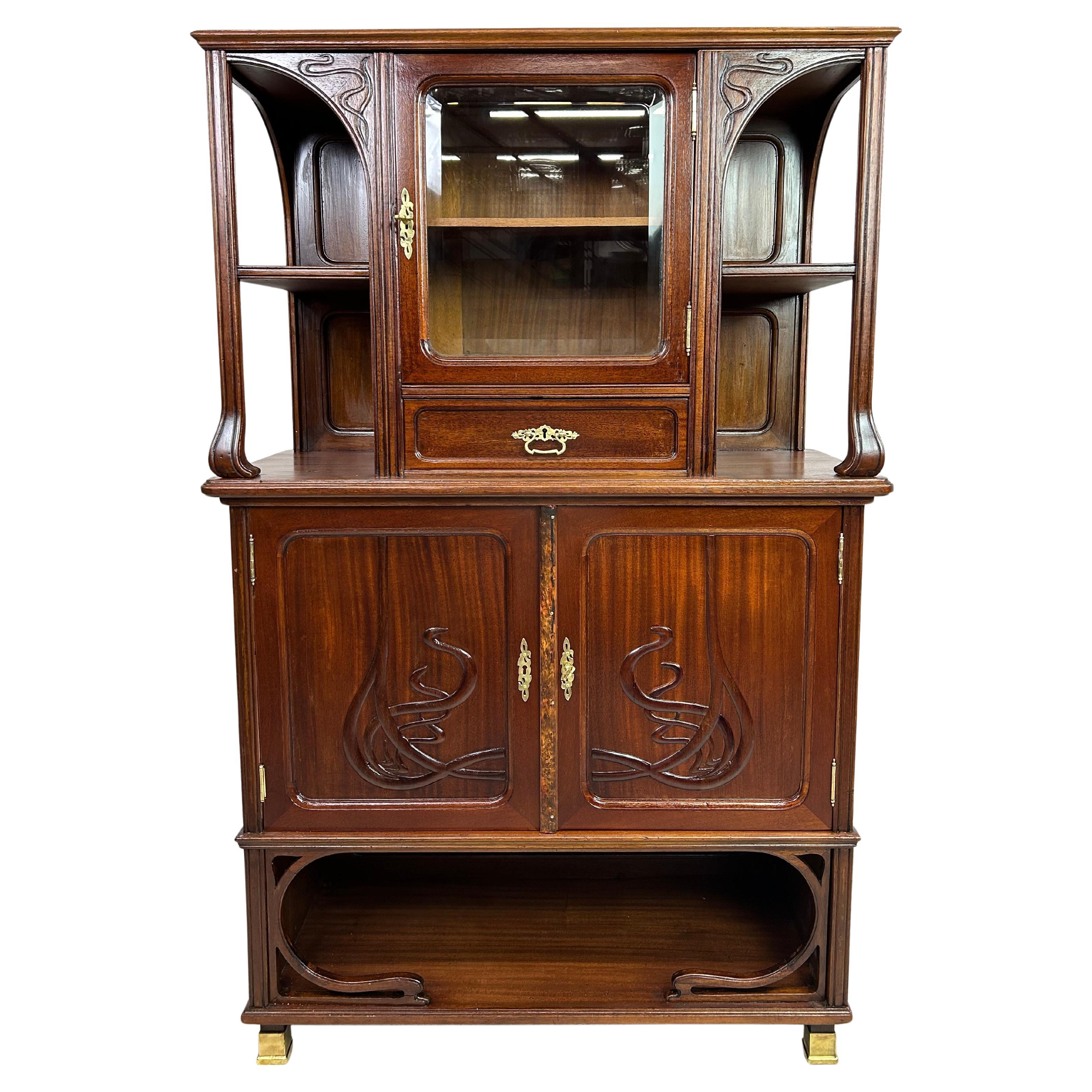 Art nouveau bookcase in vendita