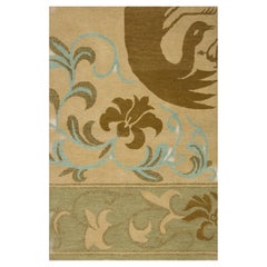 Art Nouveau Botanical Rug "Orchid Scroll" by Doris Leslie Blau