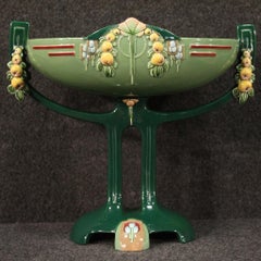 Art Nouveau Bowl in Glazed Majolica from Eichwald, 20th Century