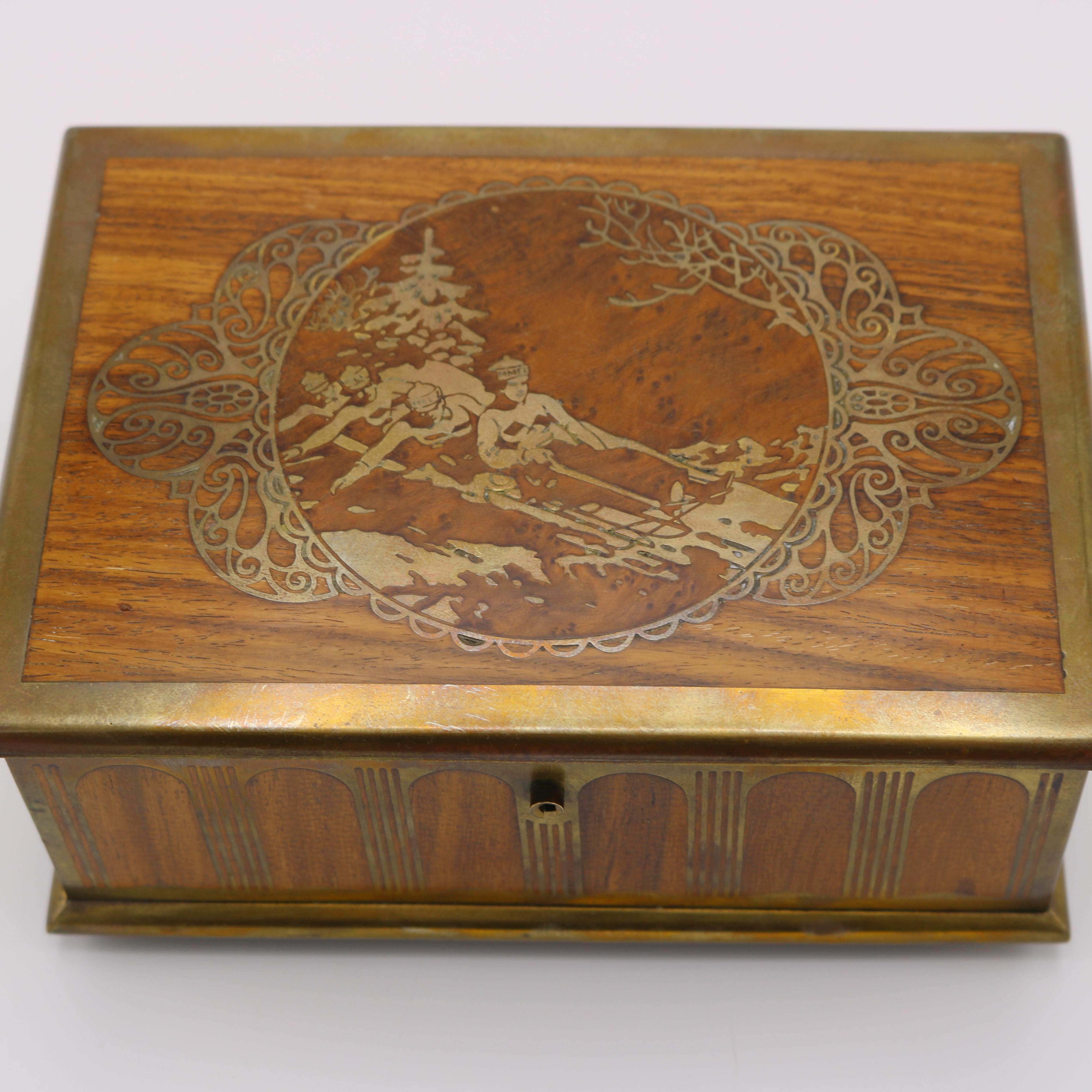 Caja Art Nouveau de Erhard & Söhne principios del siglo XX en venta