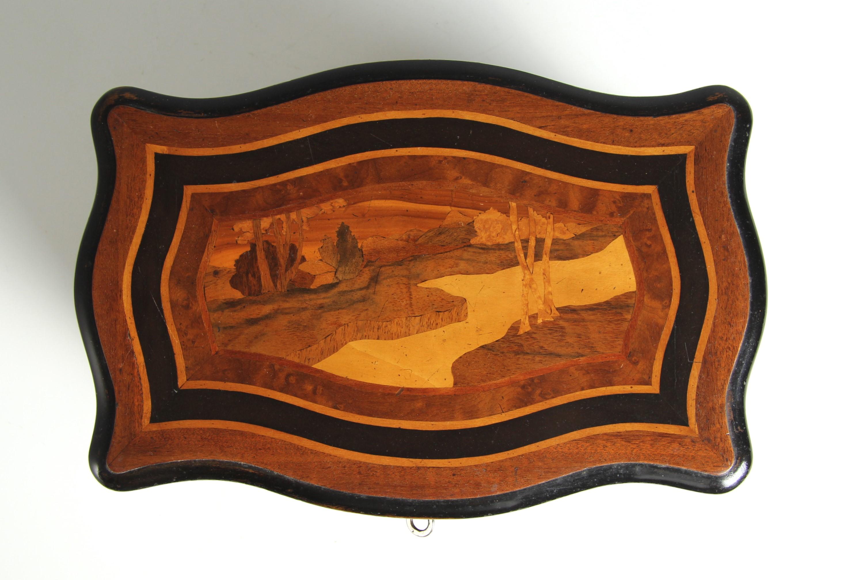 Caja Art Nouveau con marquetería, Alemania, fechada en 1906 en Bueno estado para la venta en Greven, DE