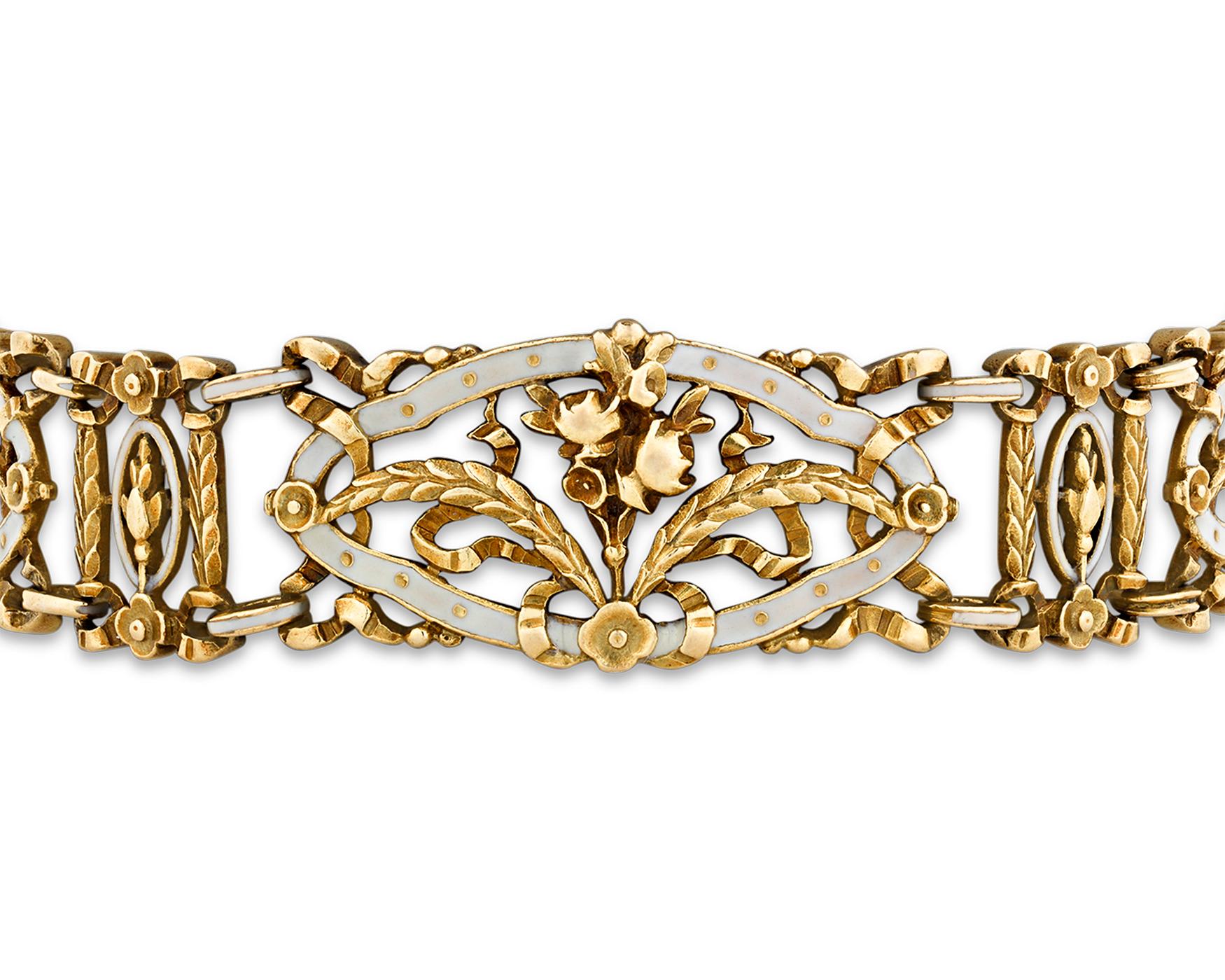 Art Nouveau Bracelet by Lucien Gautrait In Excellent Condition In New Orleans, LA