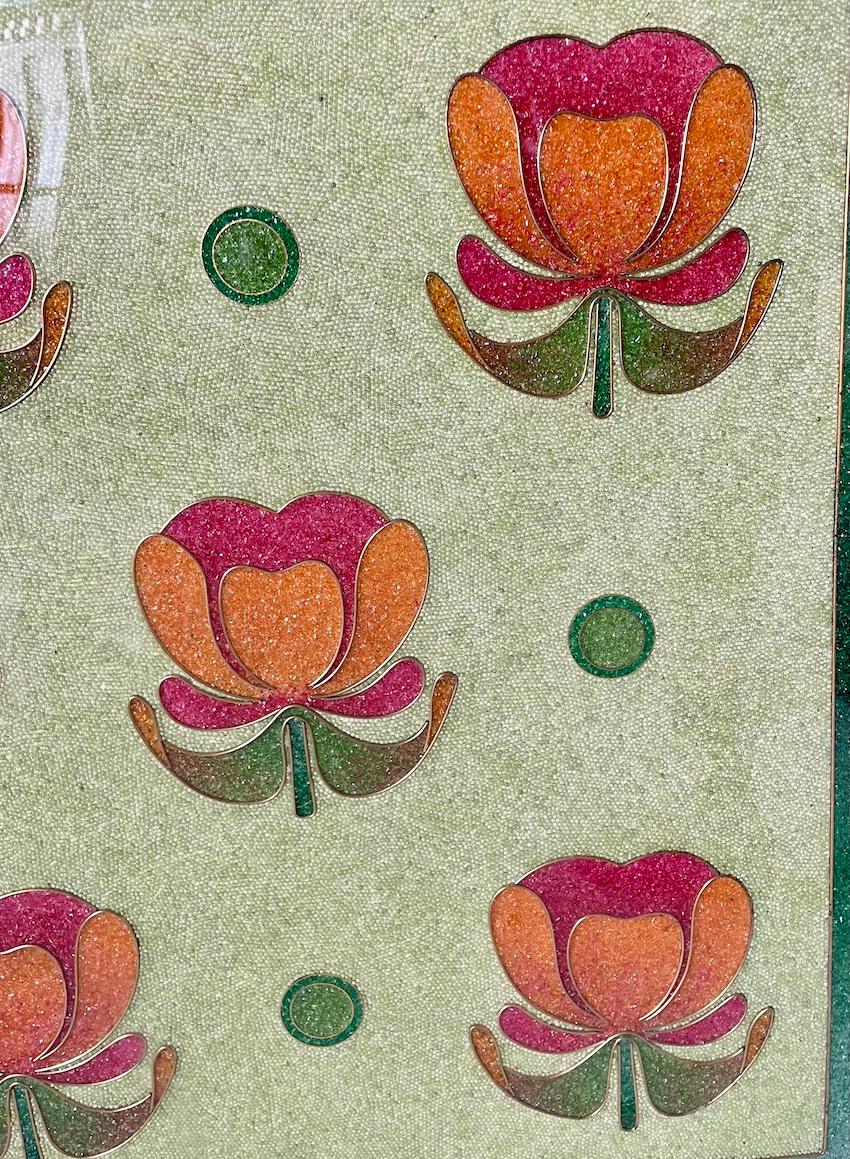 Ein sehr dekorativer Jugendstil-Kaminschirm aus Messing
Die Innenverkleidung ist aus Glasperlen gefertigt
Stilisiertes farbiges Tulpenmuster, sehr typisch für diese Zeit
In perfektem Zustand
Dies ist ein Beispiel für den englischen Jugendstil
CIRCA