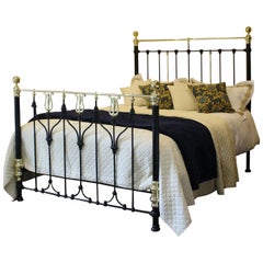 Art Nouveau Brass and Iron Bed MK152