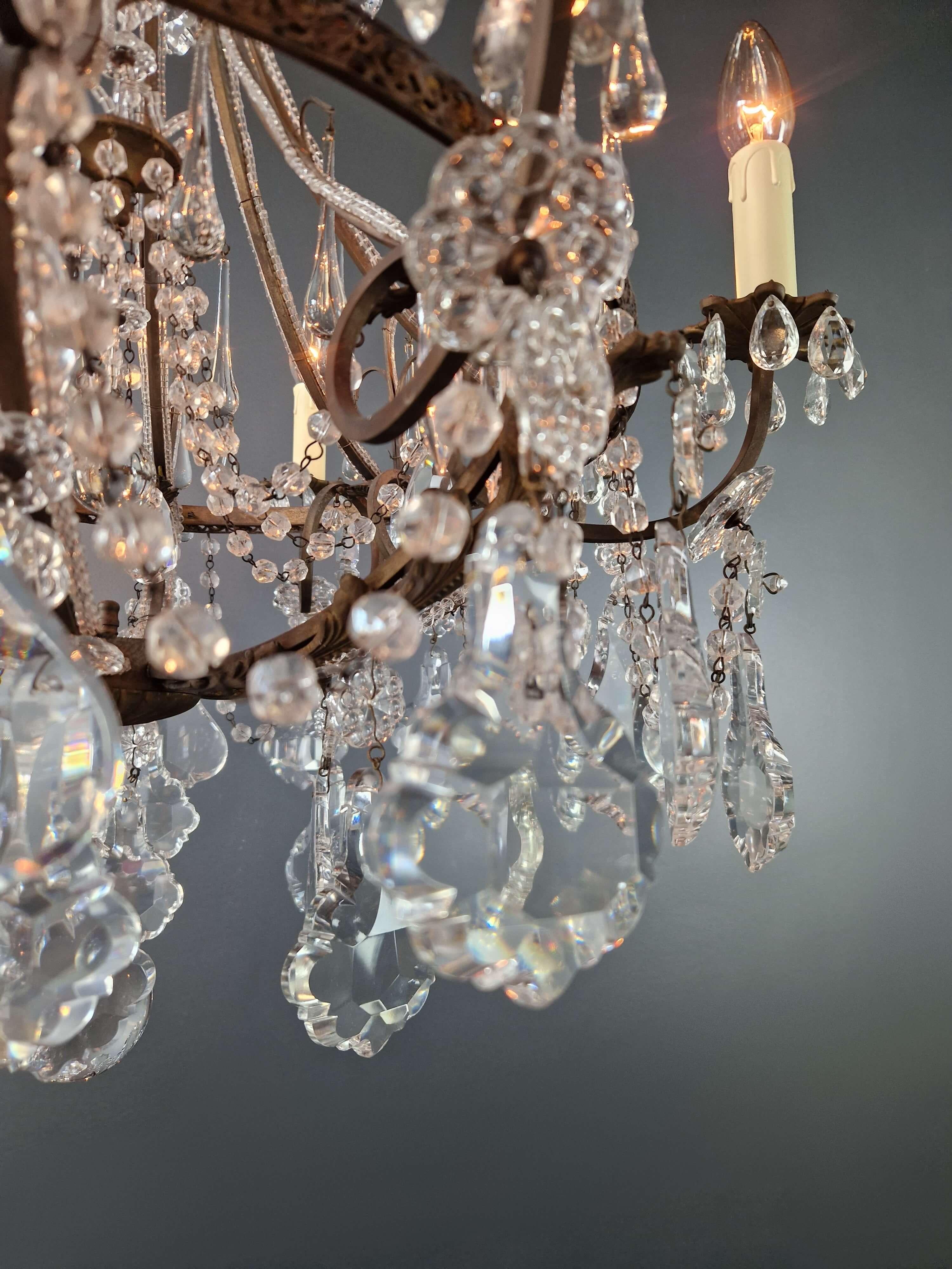 Lampadario in ottone Art Nouveau Lustre Lampada da soffitto Rarità Antica in vendita 2