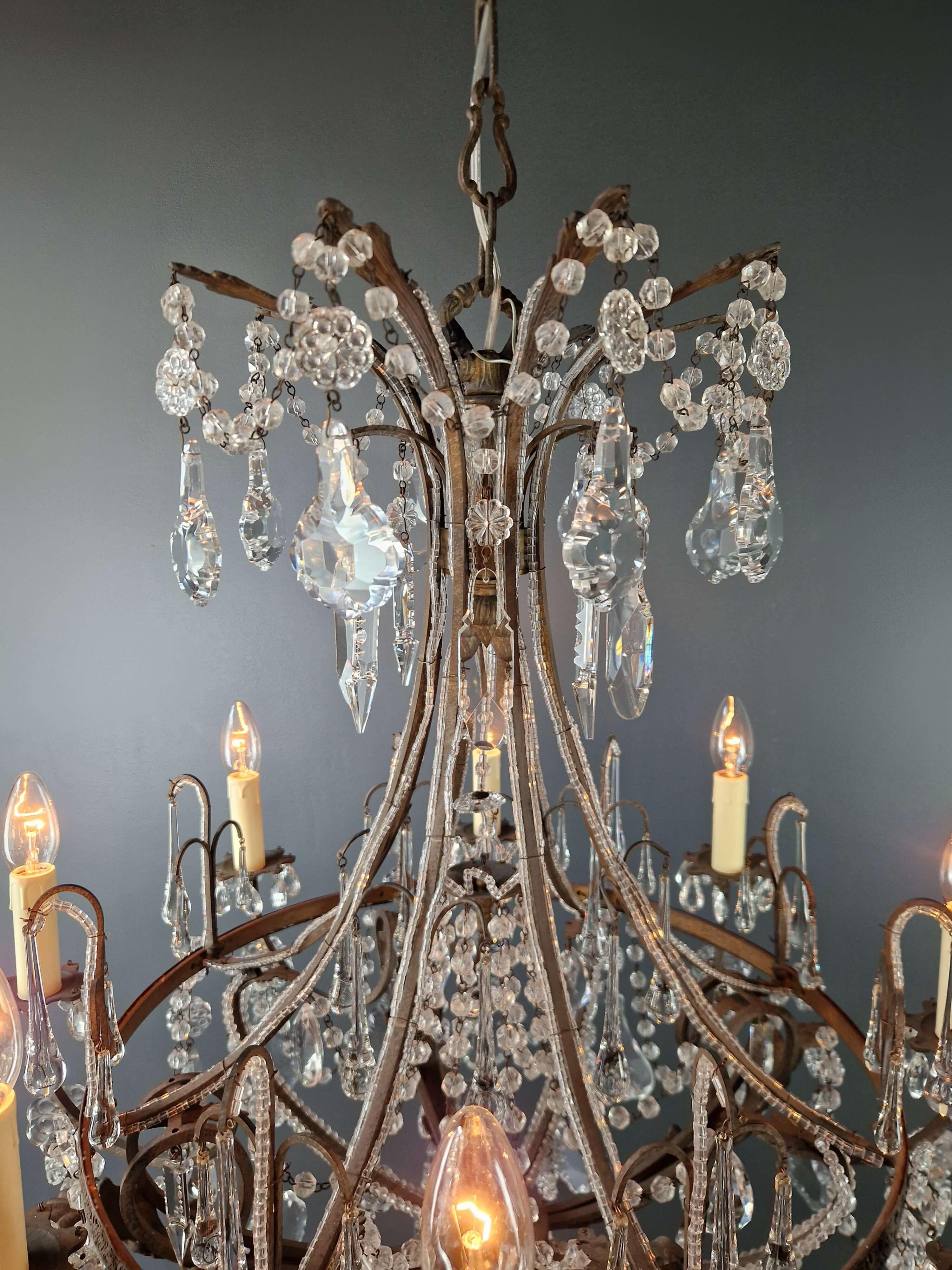 Lampadario in ottone Art Nouveau Lustre Lampada da soffitto Rarità Antica in vendita 3