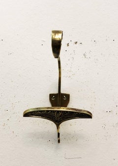Art Nouveau Brass Coat Hook