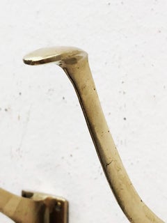 Art Nouveau Brass Coat Hook
