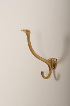 Art Nouveau Brass Coat Hook