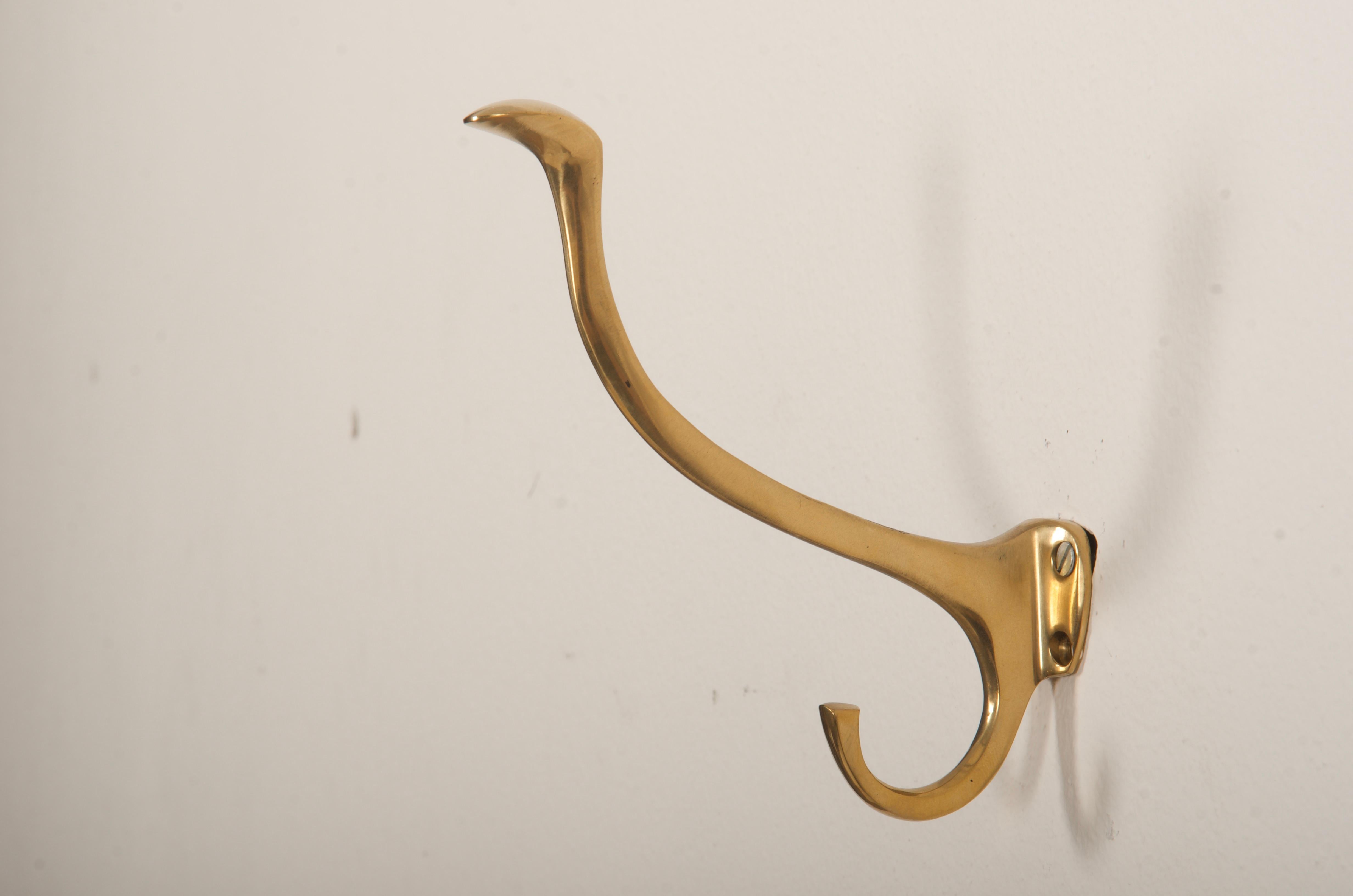 Appendiabiti in ottone Art Nouveau in vendita 1