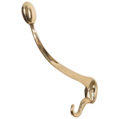 Art Nouveau Brass Coat Hook