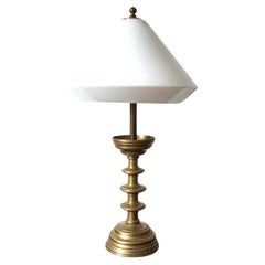 Art Nouveau Brass Empire Table Lamp