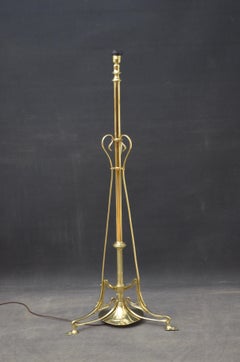 Art Nouveau Brass Floor Lamp