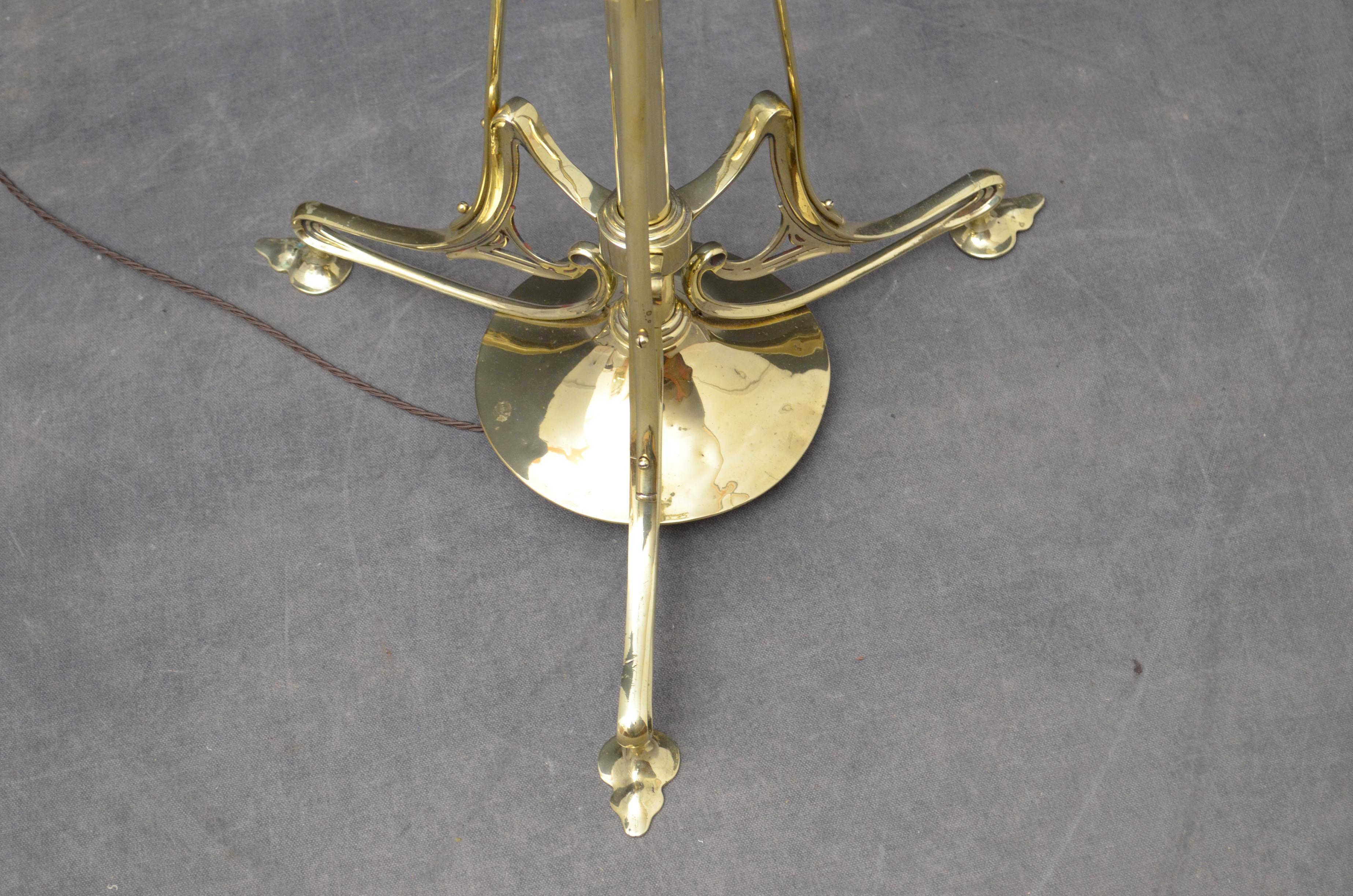 art nouveau standing lamp