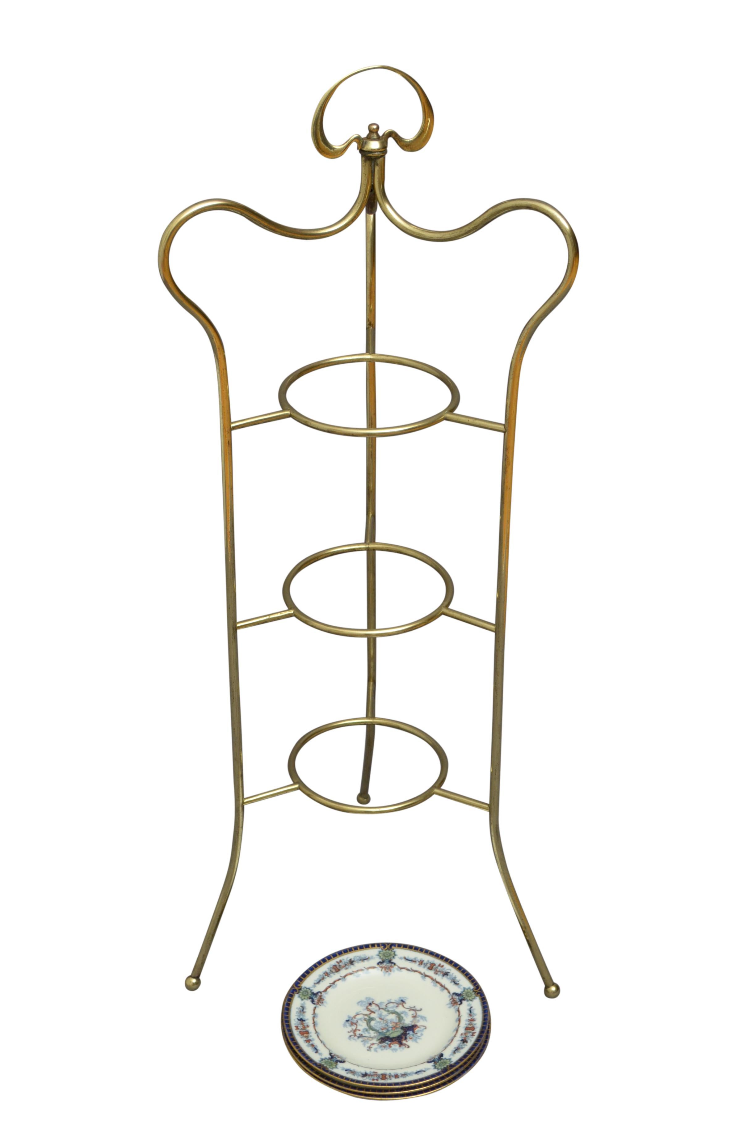 Art Nouveau Brass Fruit or Cake Stand 3